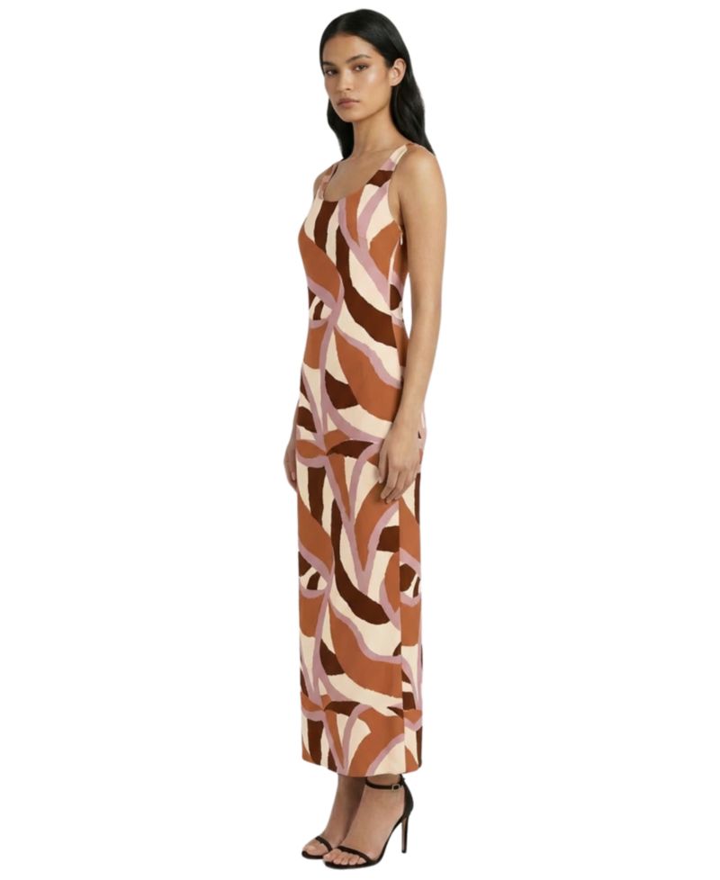 Women's Aria Scoop Neck Midi Dress