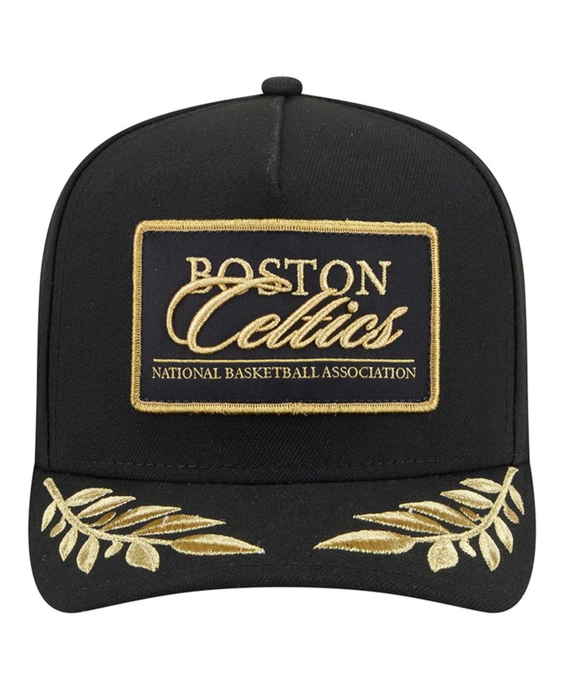 Men's Black Boston Celtics Golden 9FIFTY Snapback Hat