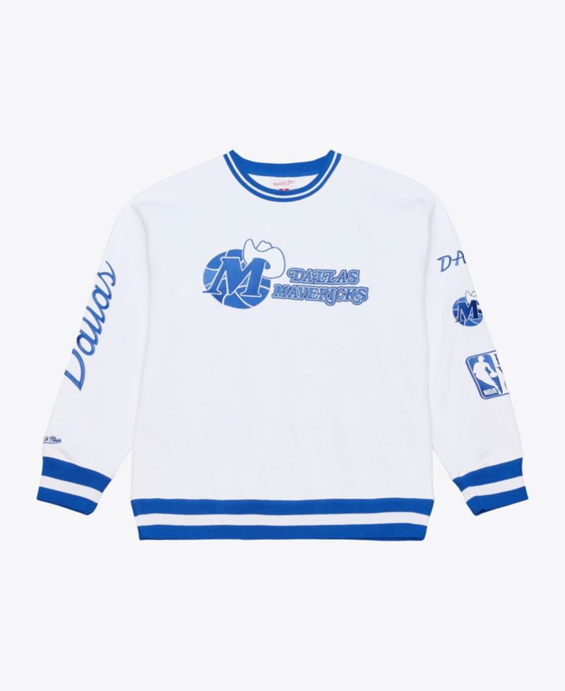 Men's White Dallas Mavericks Arctic Fleece Sweatshirt