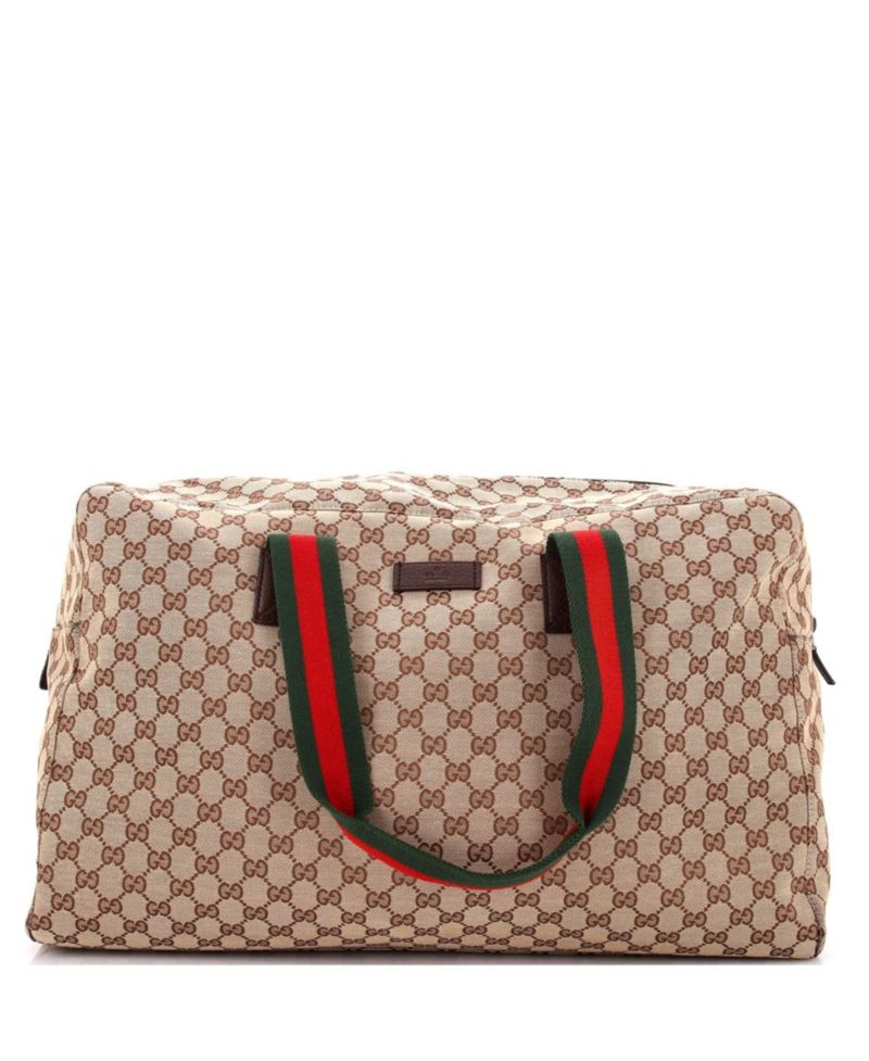 Large Web Carry On Duffle Bag GG Canvas