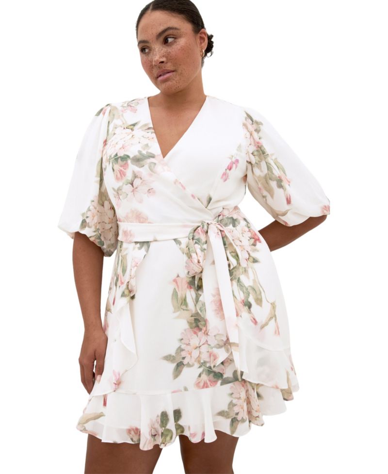 Women's Plus Size Koko Print Mini Dress