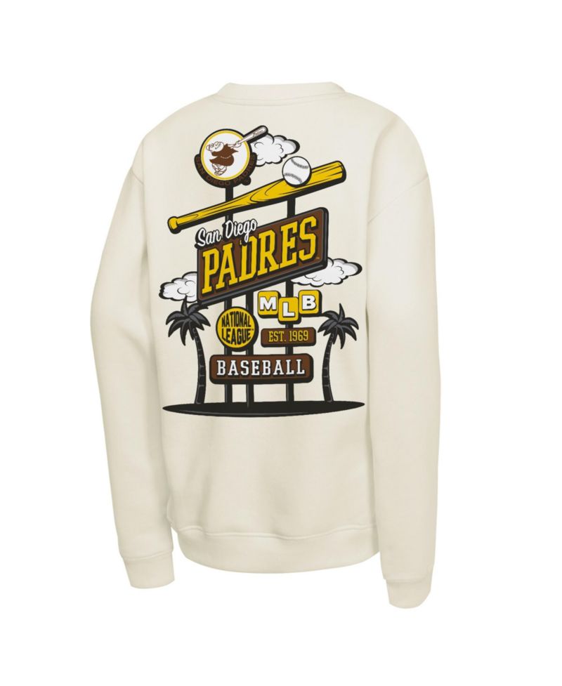Big Boys and Girls Natural San Diego Padres Retro Billboard Sweatshirt