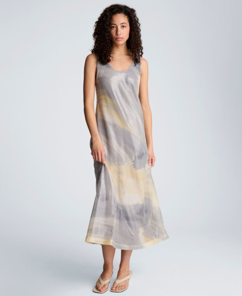 Women's Scoop Neck Long Dress