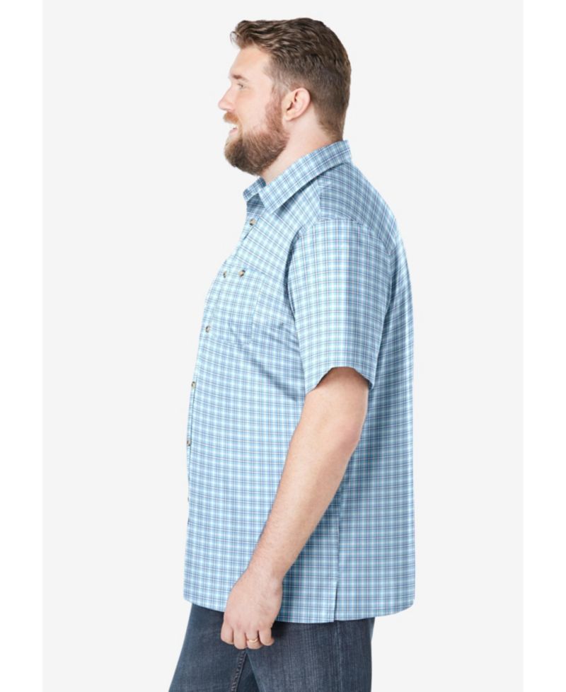 Men's Wrinkle-Resistant Short Sleeve Button Down, Printed