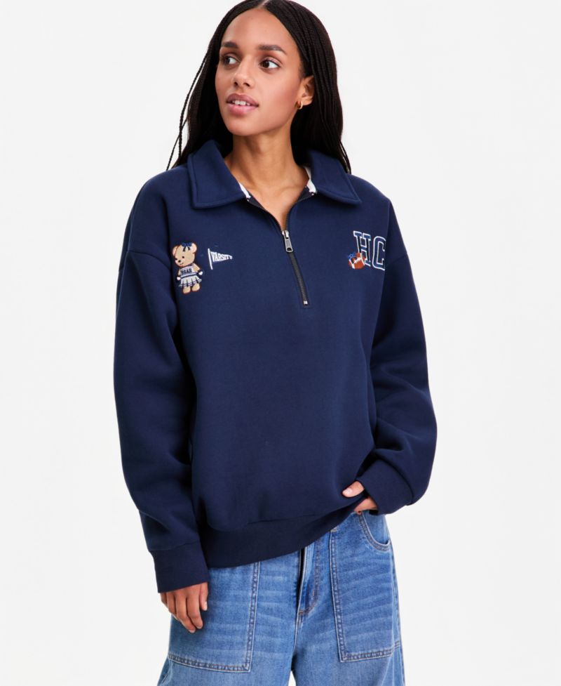 Women's Quarter-Zip Varsity Sweatshirt