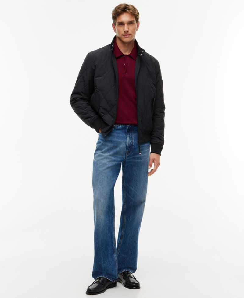 Men's Packable Quilted Harrington Jacket