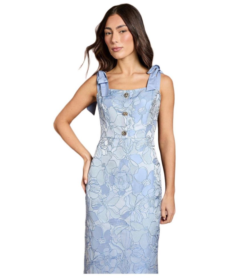 Women's Button Detail Pencil Dress