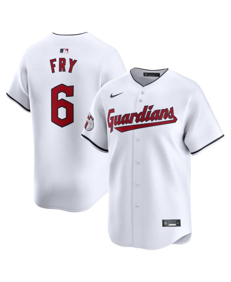 Men's David Fry White Cleveland Guardians Home Limited Player Jersey
