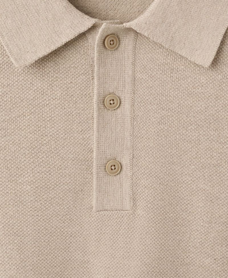 Men's Fine-Knit Cotton Polo Shirt