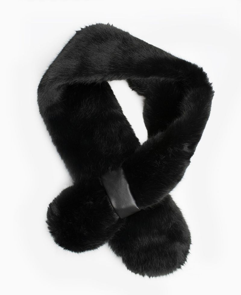 Women's Faux Fur Pull-Through Collar Scarf