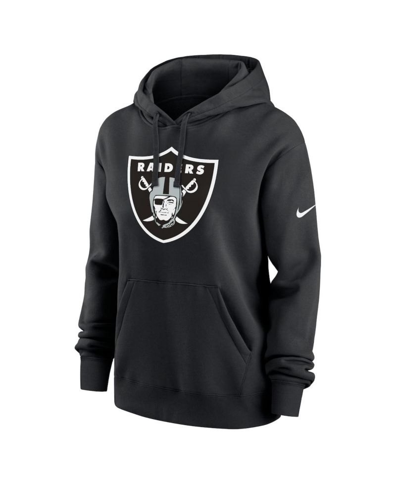 Women's Black Las Vegas Raiders Club Fleece Pullover Hoodie