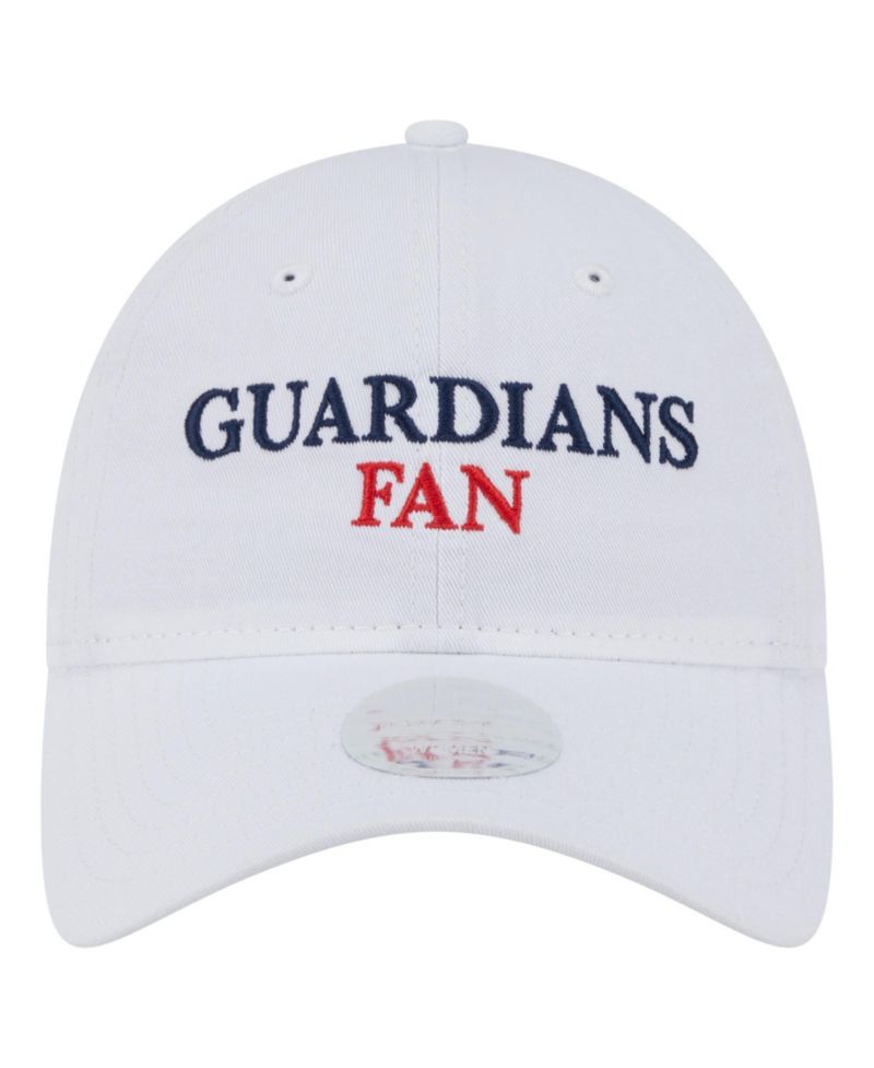 Women's White Cleveland Guardians Team Fan 9TWENTY Adjustable Hat