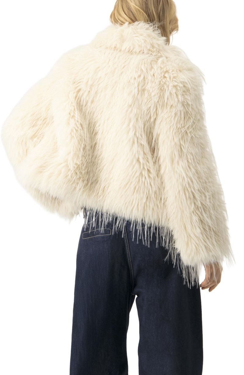 Women's Faux-Fur Plush Teddy Coat