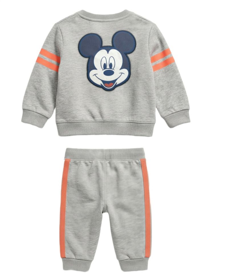Baby Boys' Mickey Mouse Crewneck Sweatshirt and Jogger Pants, 2-Piece Set