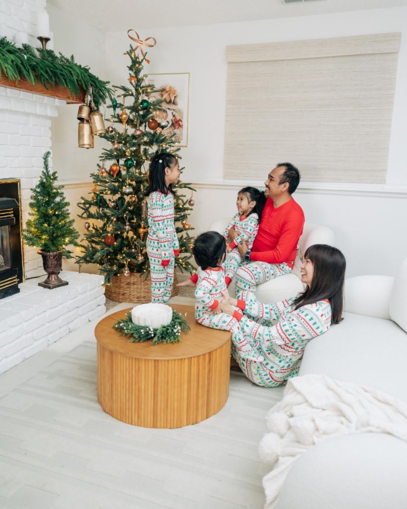 Holiday Family Pajamas Little and Big Kid Neutral Two Piece Pajamas
