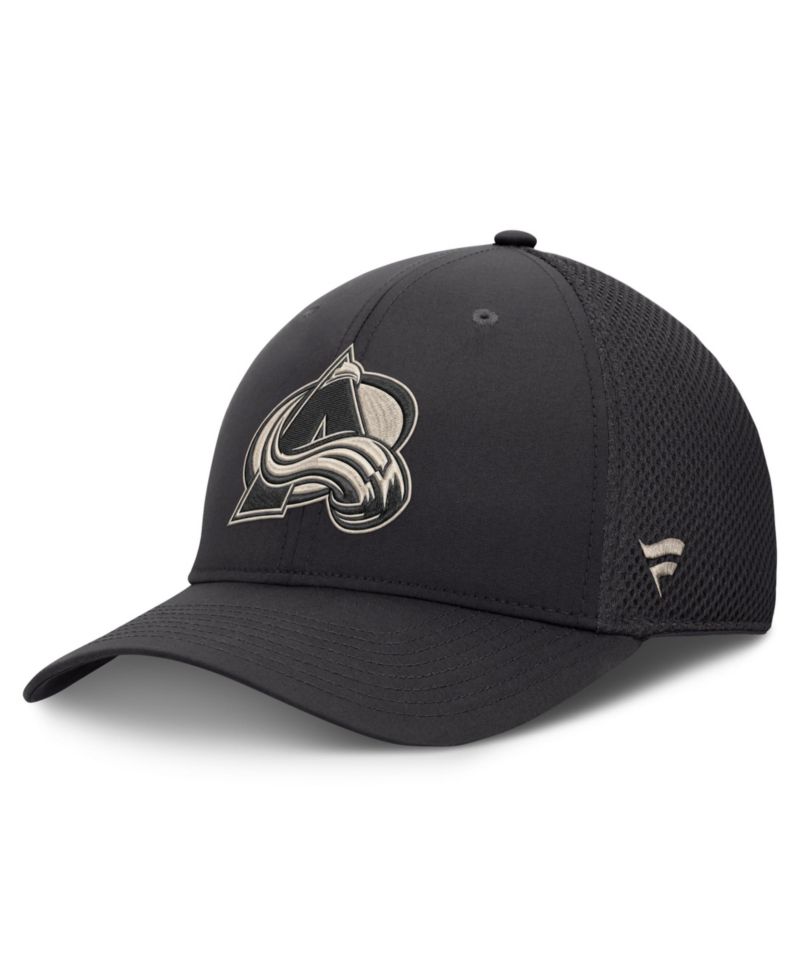 Men's Charcoal Colorado Avalanche Road Meshback Stretch Hat
