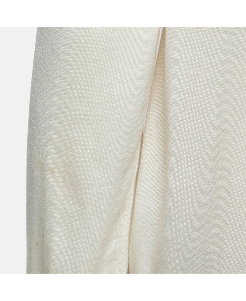 Women's Cream Printed Silk Cardigan