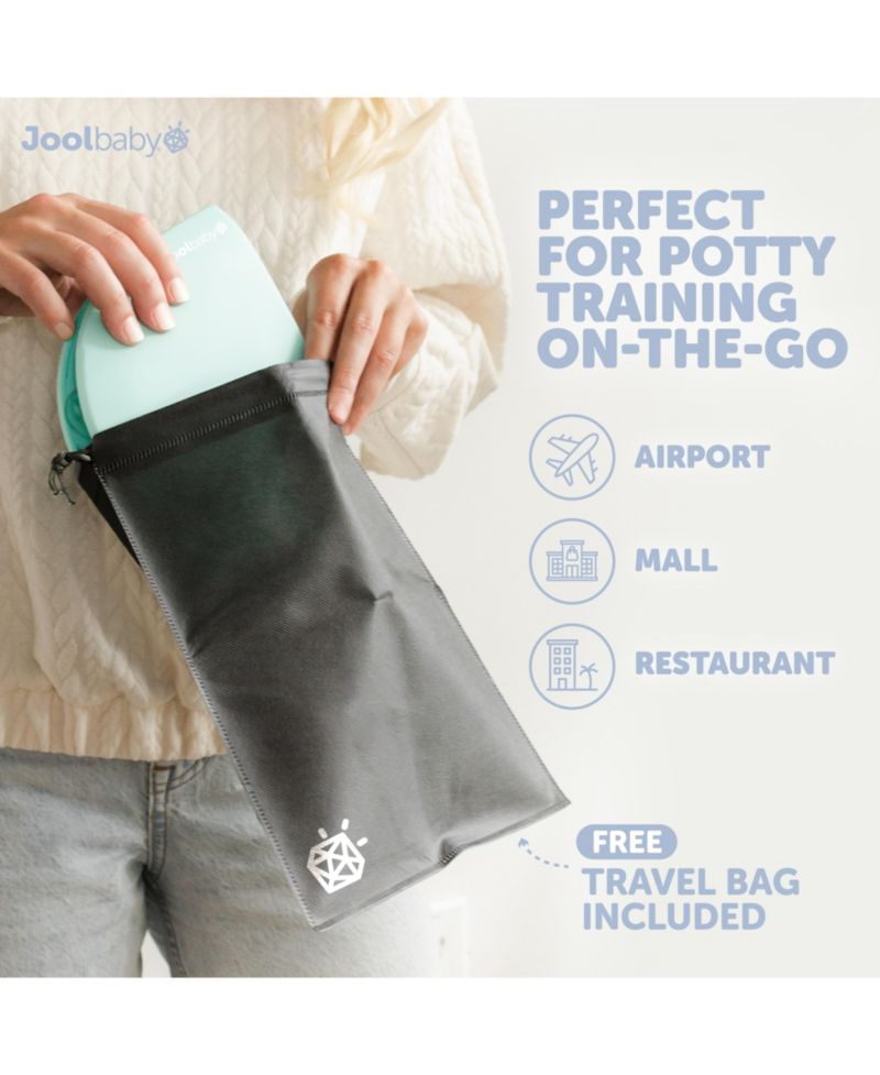 Folding Travel Potty Training Seat for Toddlers, Fits Round & Oval Toilets, Non-Slip Suction Cups, Includes Free Travel Bag