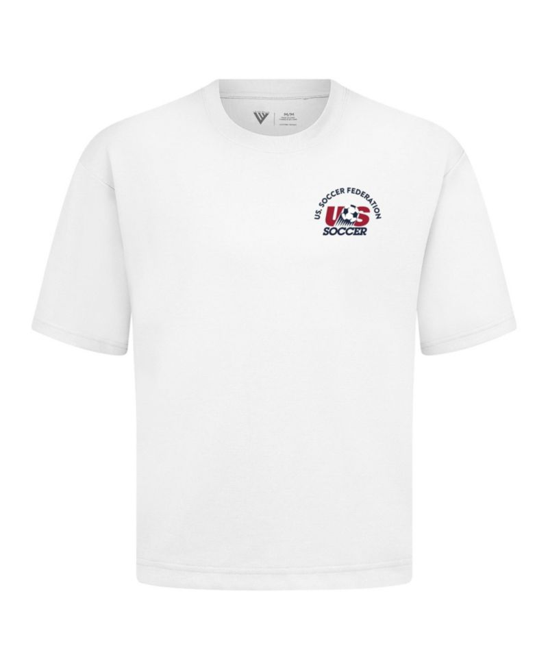 Men's White USMNT Luxe Signature Knit Transit T-Shirt