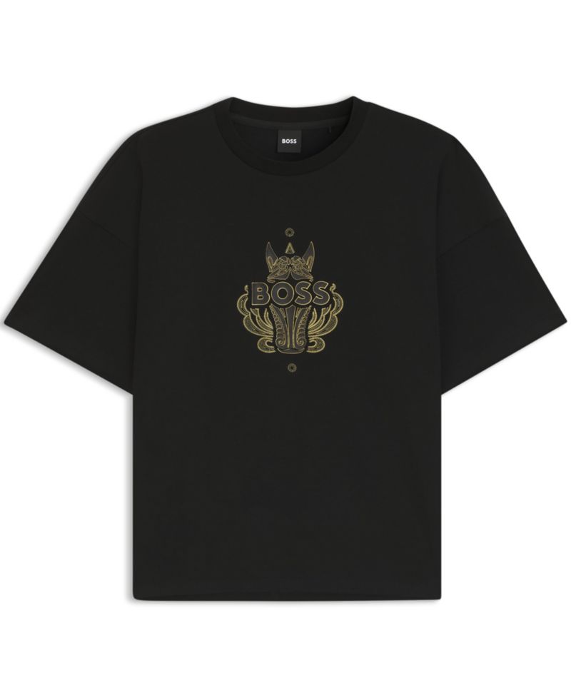 Men's Cotton-Jersey Logo Artwork T-Shirt