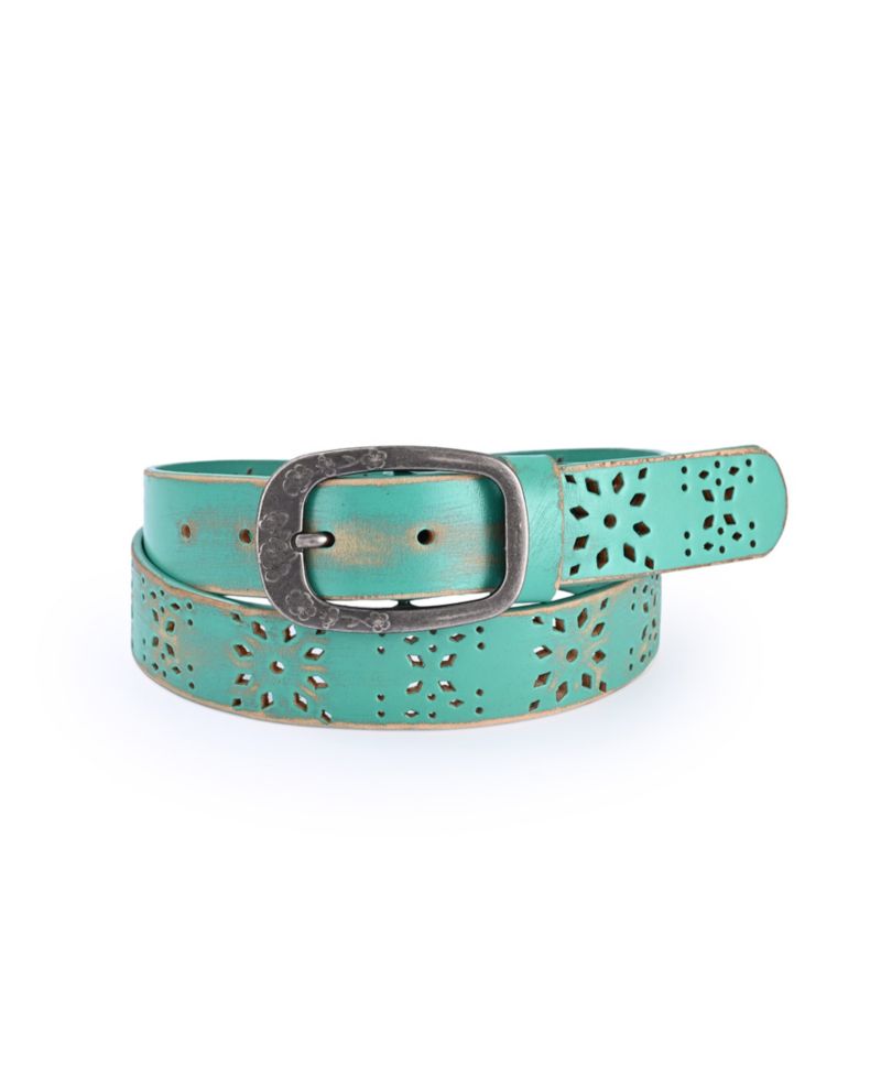 Women's Blooming Crocus Leather Belt