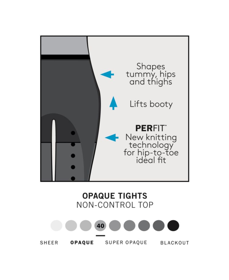 Women's Opaque Shaper Tights U5796