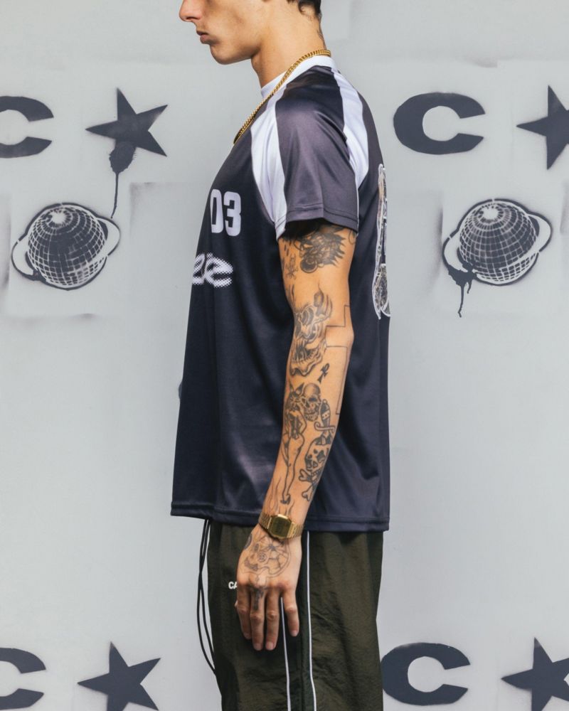Men's Striker Jersey T-Shirt, Black - XXLarge