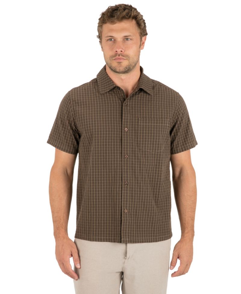 Men's Anthem Brown Plaid Shirt