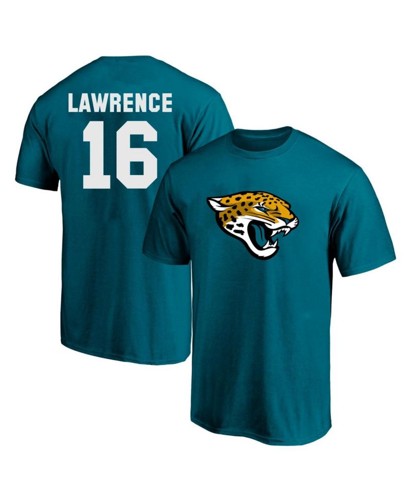 Men's Trevor Lawrence Teal Jacksonville Jaguars Big & Tall Player Name & Number T-Shirt