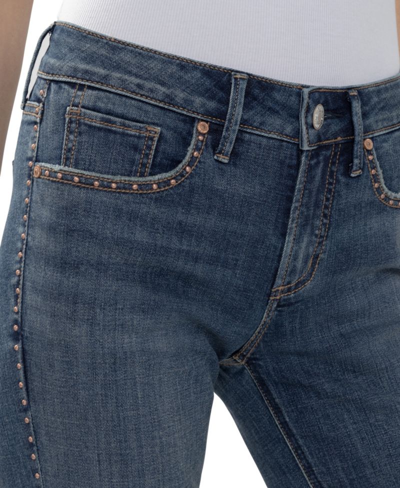 Women's Suki Slim Boot Mid-Rise Studded Jeans