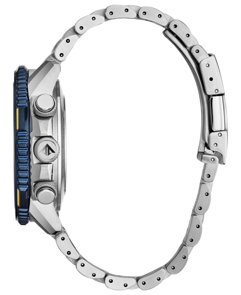 Eco-Drive Men's Analog-Digital Promaster Blue Angels Skyhawk A-T Stainless Steel Bracelet Watch 46mm