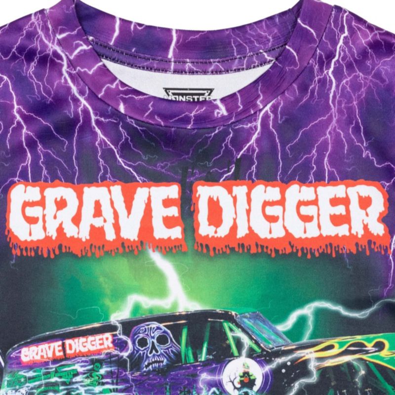 Boys T-Shirt to Grave Digger El Toro Loco Megalodon