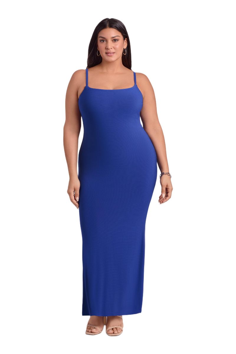 Women's Sculpting Shapewear Scoop Neck Cami Maxi Dress