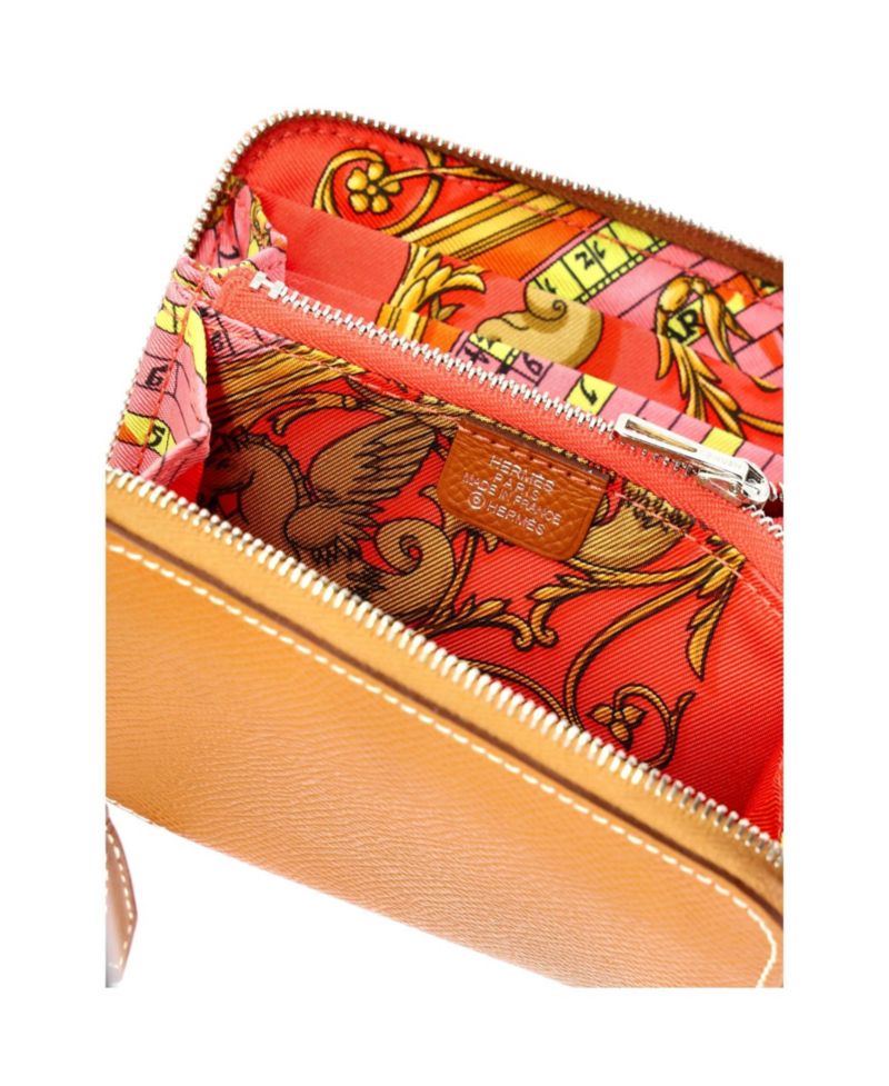 Compact Zipengo Chaine d'Ancre Card Holder Leather