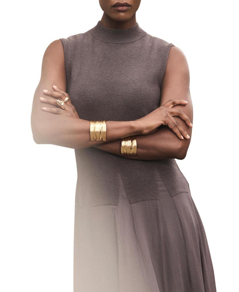 Women's Sleeveless Knit Midi Dress