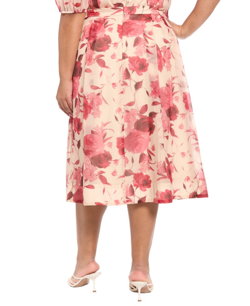 Plus A-Line Midi Skirt