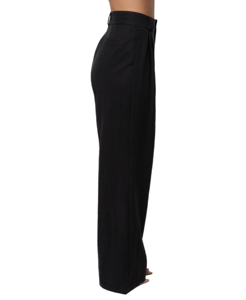 Women's High-Waist Wide-Leg Pleated Stay Ready Trouser