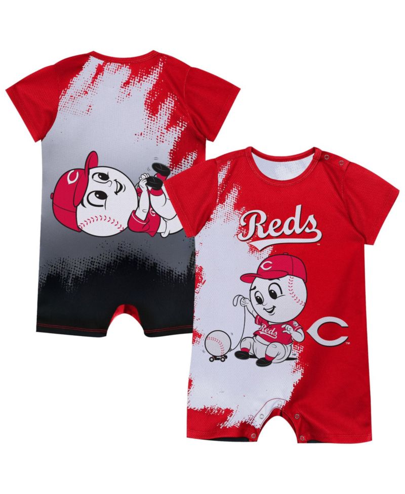 Baby Boys and Girls Red Cincinnati Reds Baby Mascot Bodysuit