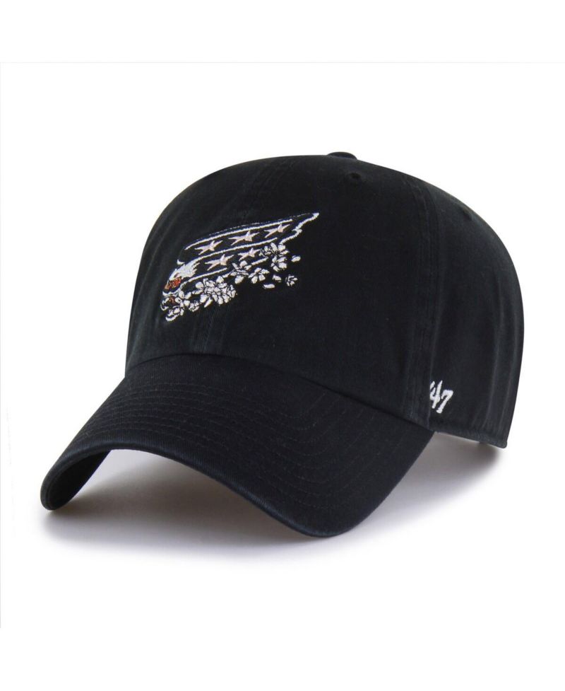 Men's Black Washington Capitals Alternate Clean Up Adjustable Hat