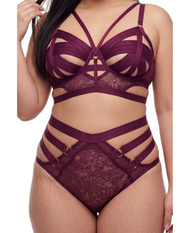 Plus Size Strappy High-Waist Cheeky Vixen Panty