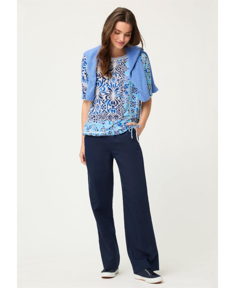 Women's Panneaux Tile Print T-Shirt