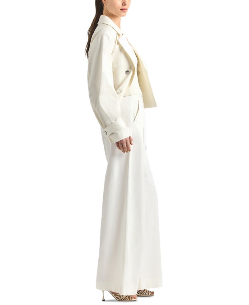 Women's Juliana Mid-Rise Wide-Leg Trousers