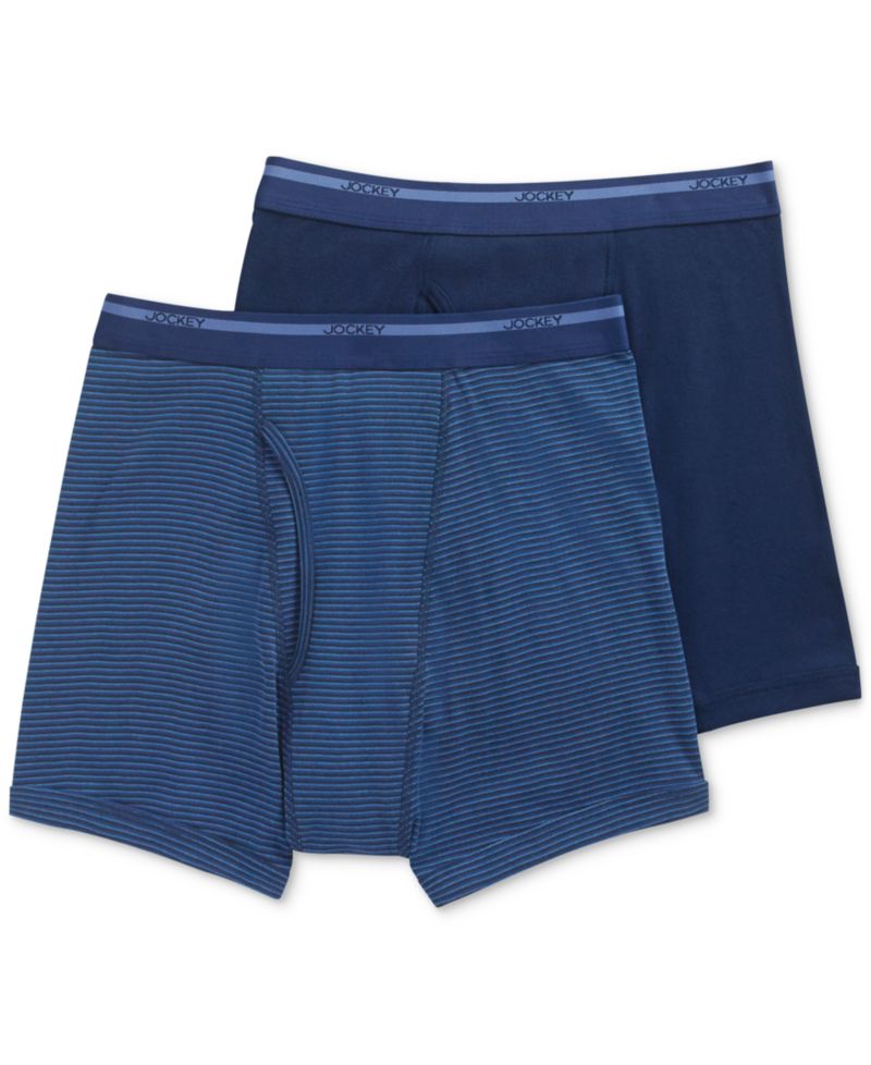 Men's Big & Tall 2-Pack Lightweight Cotton Boxer Briefs