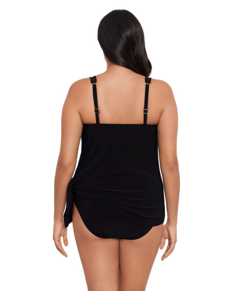 Plus Size Solids Winnie V-Neck Tankini Top