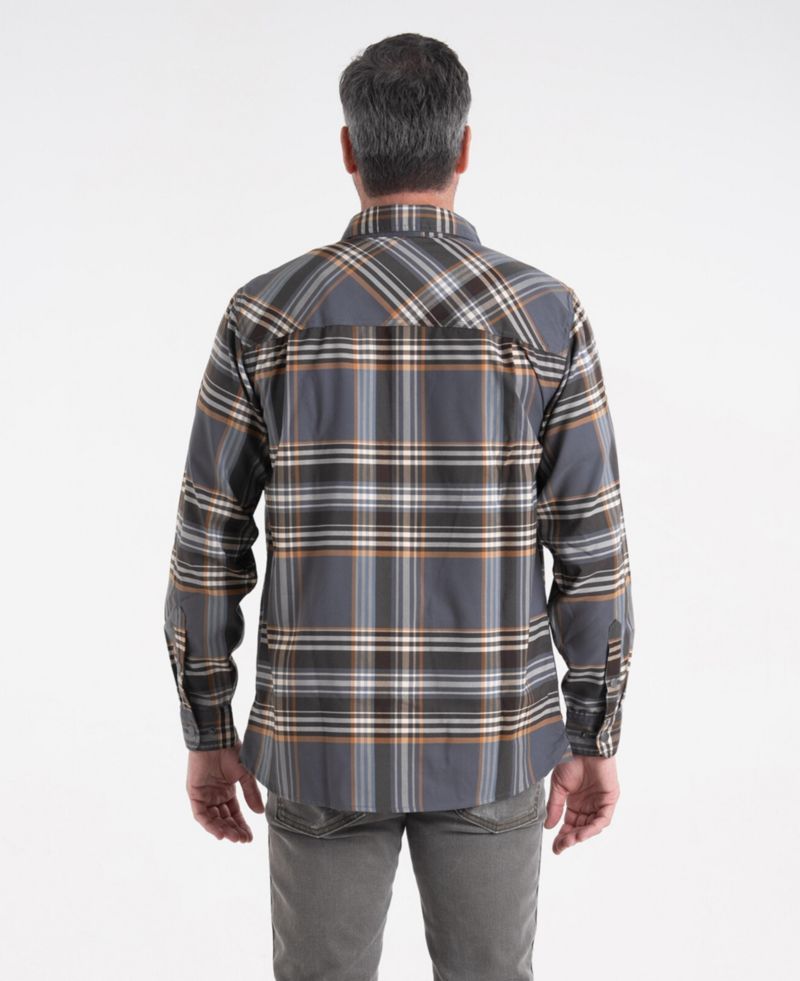 Men's Big & Tall Everest Flannel Long-Sleeve Plaid Relaxed-Fit Button-Down Shirt