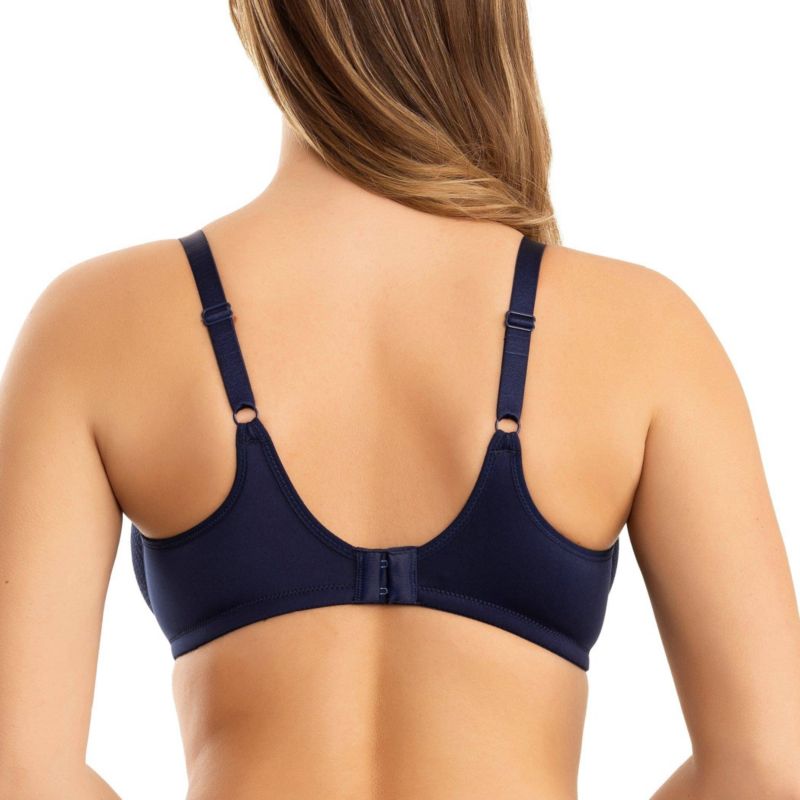Women's Pearl Non-Padded Seamless Minimizer Bra, Navy, 42H