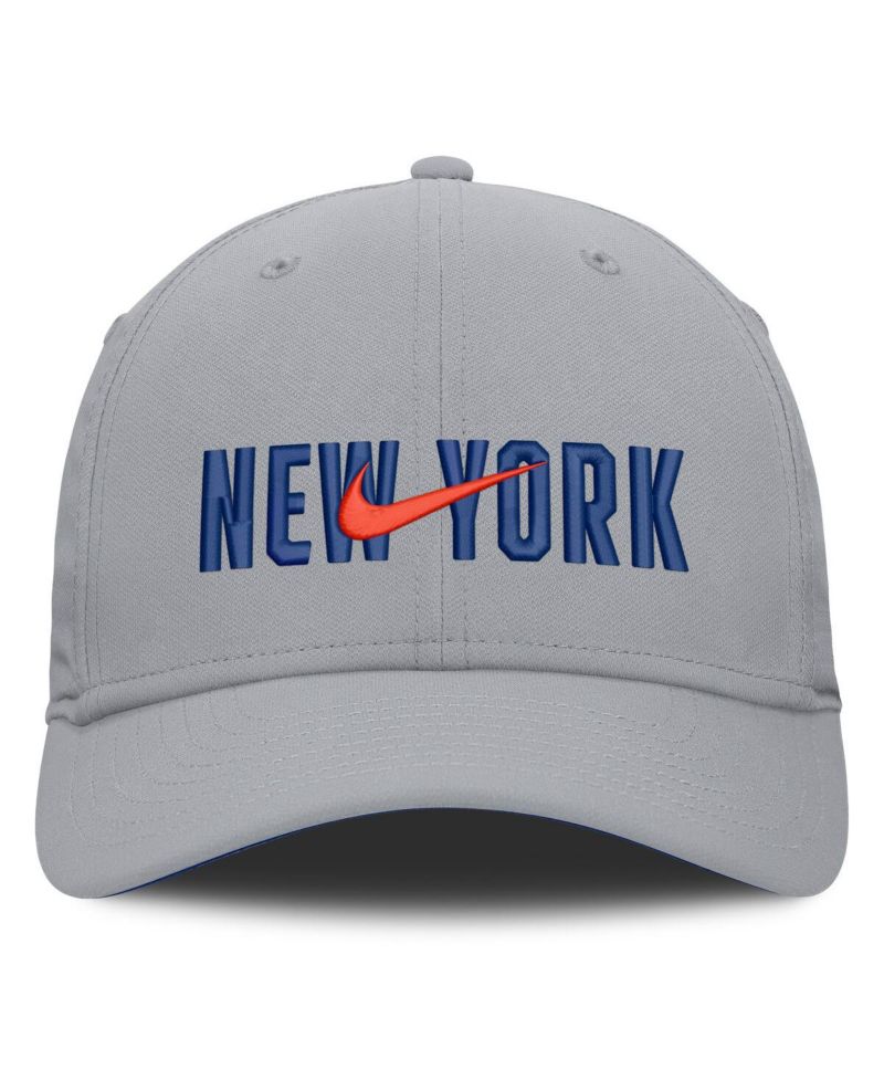 Men's New Era Gray New York Mets Primetime Dri-FIT Rise Bozz Flex Hat