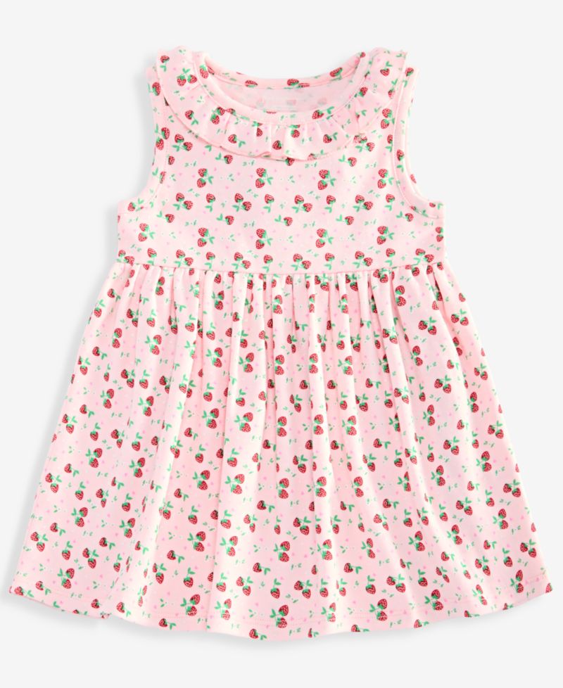 Baby Girls' 0M-24M Strawberry-Print Dress