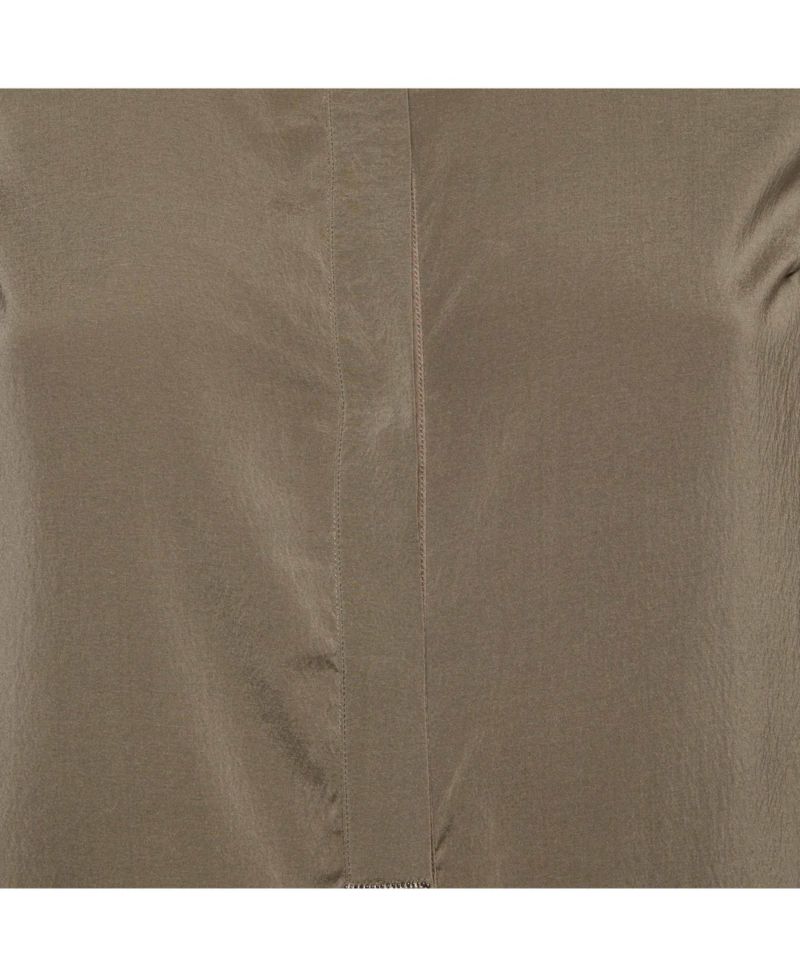 Women's Silk Monili-Detail Band Collar Blouse