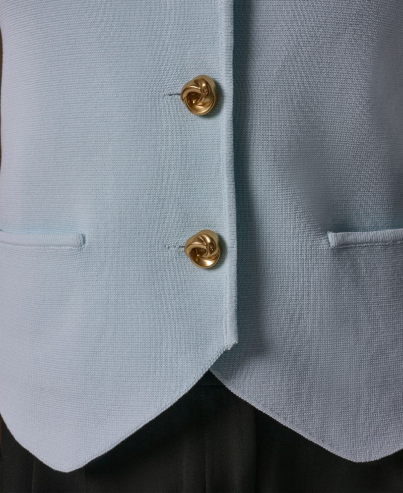 Women's Scoop Neck Button-Up Sweater Vest